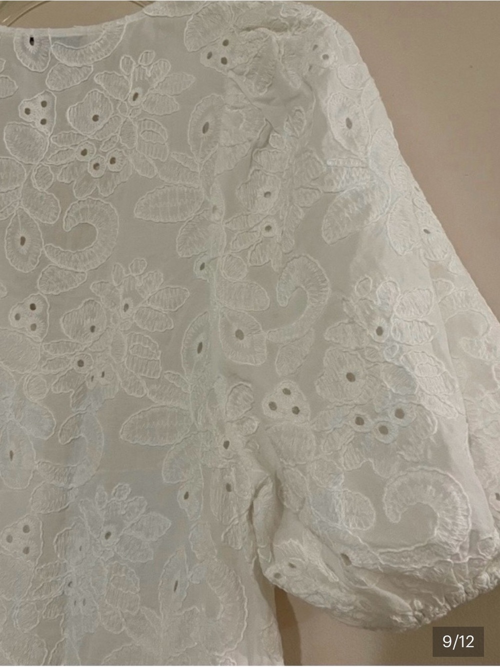 Zara White Eyelet Dress - Picture 8 of 11
